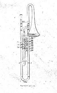 The earliest illustration of a valve trombone