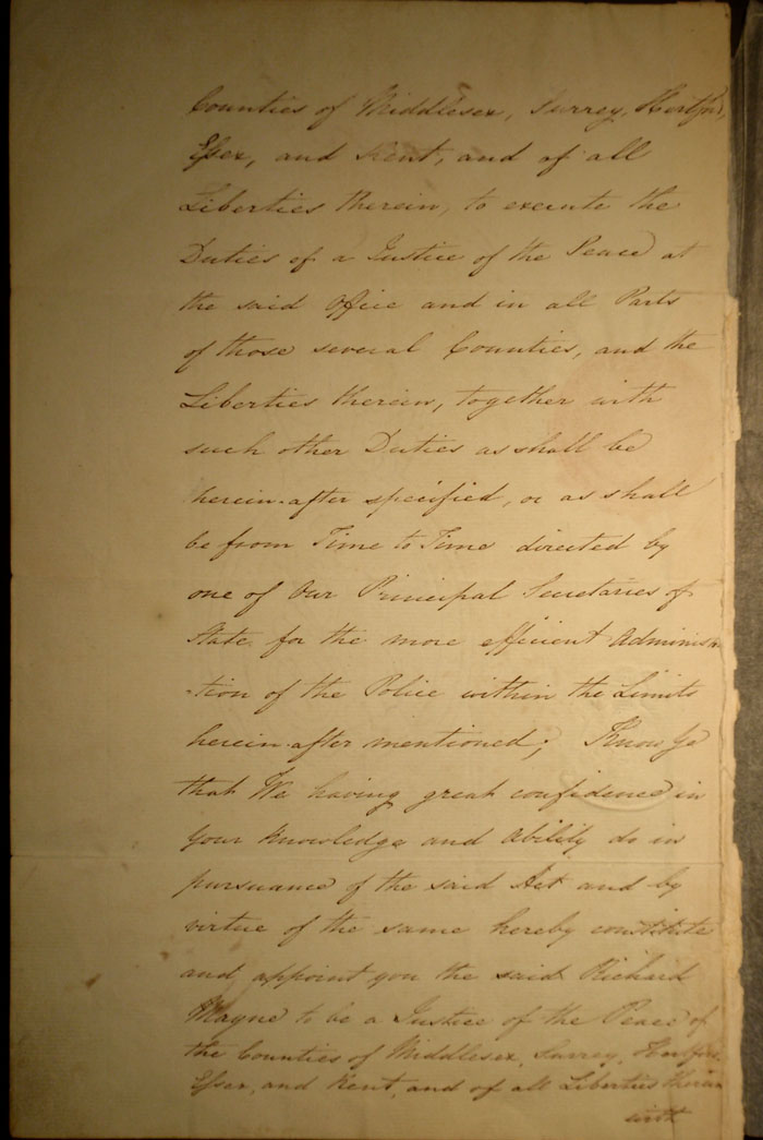 Mayne's appointment as Justice of the Peace, 7th July 1829, page 2