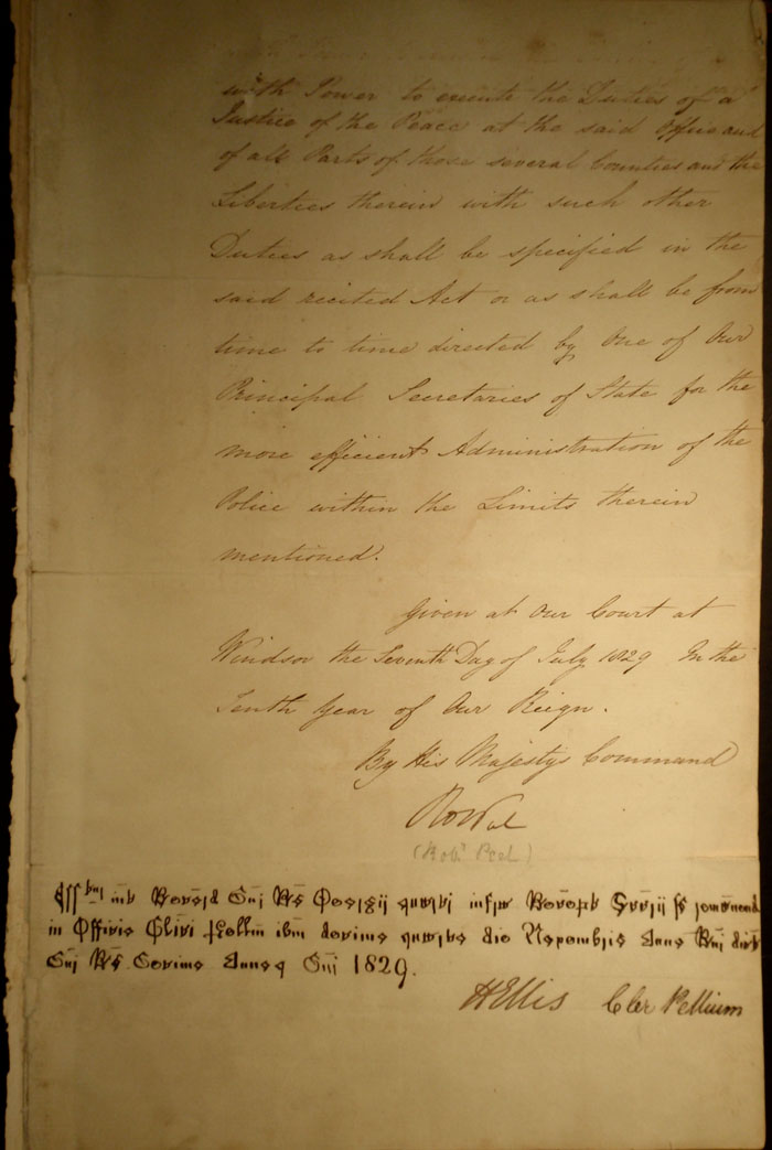 Mayne's appointment as Justice of the Peace, 7th July 1829, page 3