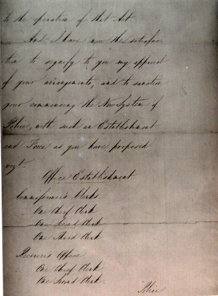 Letter from Peel to Rowan and Mayne, 20th July 1829, page 3