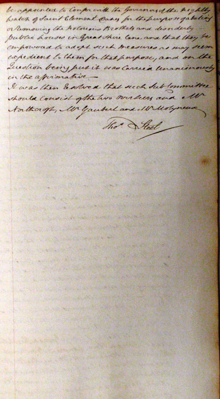 Minutes of the Governors of the rolls 8th September 1824 page 3