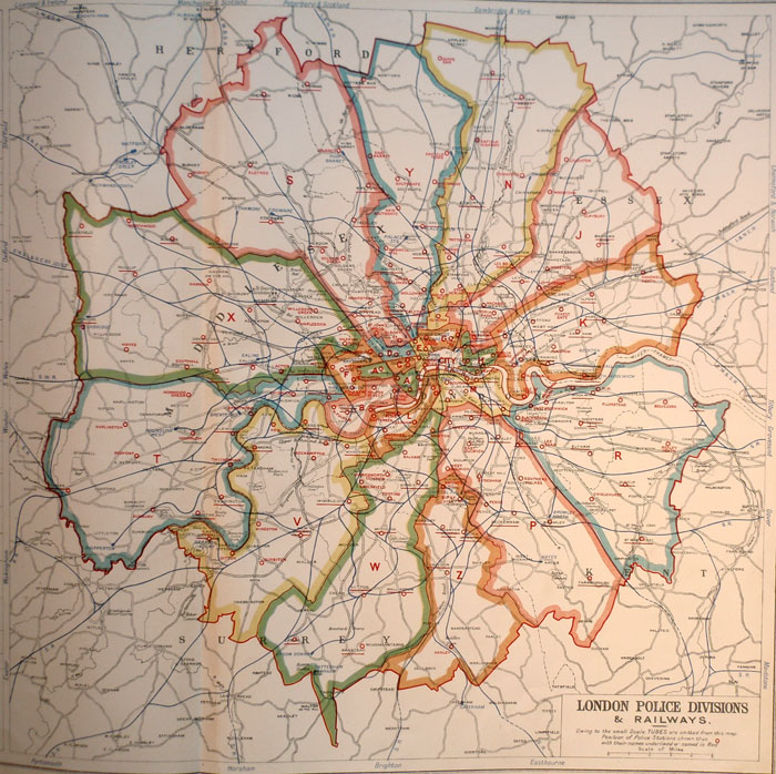 Metropolitan Police Districts in 1928
