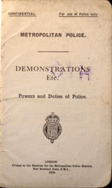 Demonstration book of Metropolitan Police