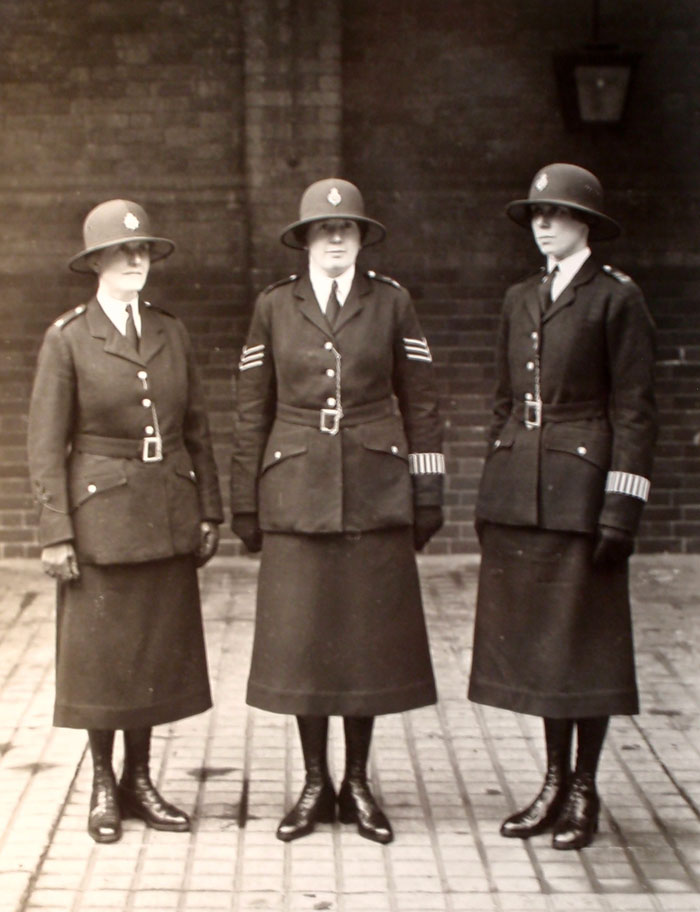 An inspector, a sargeant and constable, c.1936.