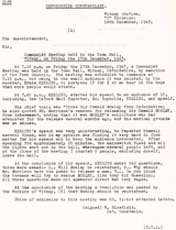 Letter regarding a Communist meeting in Witney.