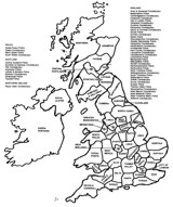 map of the police authorities of the British Isles