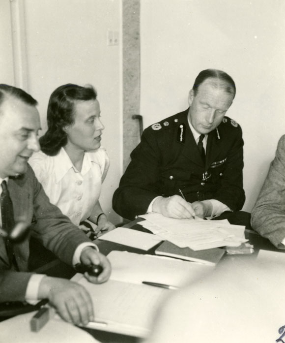 St Johnston during discussions in Munich
