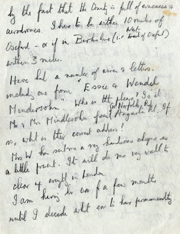 St Johnston's letter to his parents: page 6