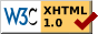valid XHTML logo