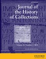 Journal of the History of Collections - cover