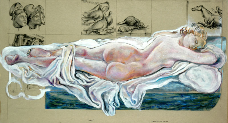 Franco Murer, ‘Il Viaggio’, oil on canvas, 90x160cm