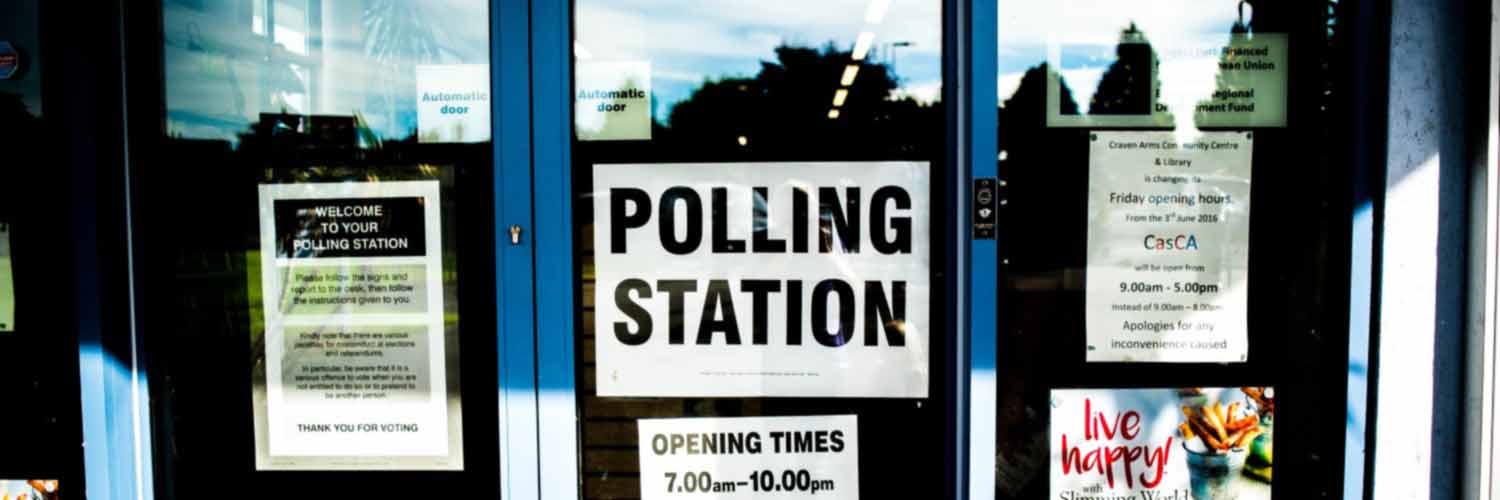 Exterior of a polling station
