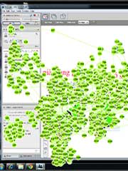 Screen shot of eyetracking on a computer screen