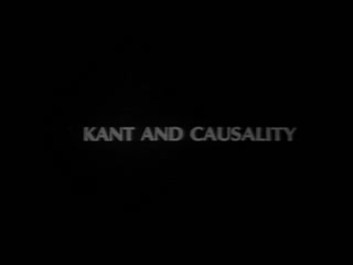 video preview image for Kant 1 : Kant and causality