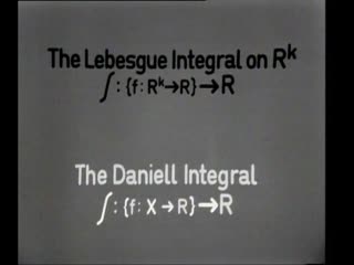 video preview image for The Daniell integral