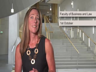 video preview image for Trailers: Faculty of Business and Law – (re)Freshers event – 1 October