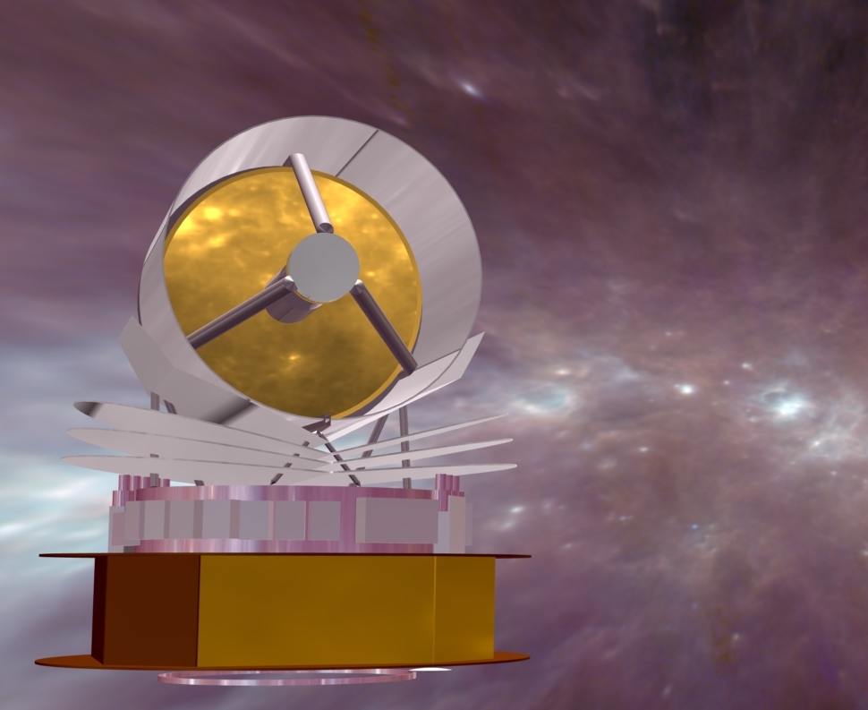 Simulated image of the SPICA space telescope