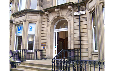 An exterior image of The Open University in Scotland office