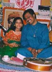 Debashish Bhattacharya with daughter 