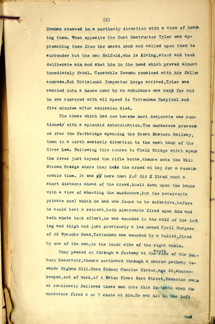 Report by Superintendent W. Jenkins, 7th February 1909, page 3