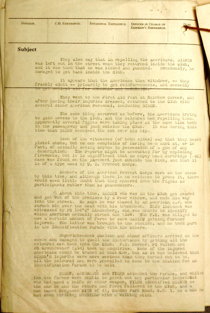 Report of fight between coloured civilians and US troops, page 2