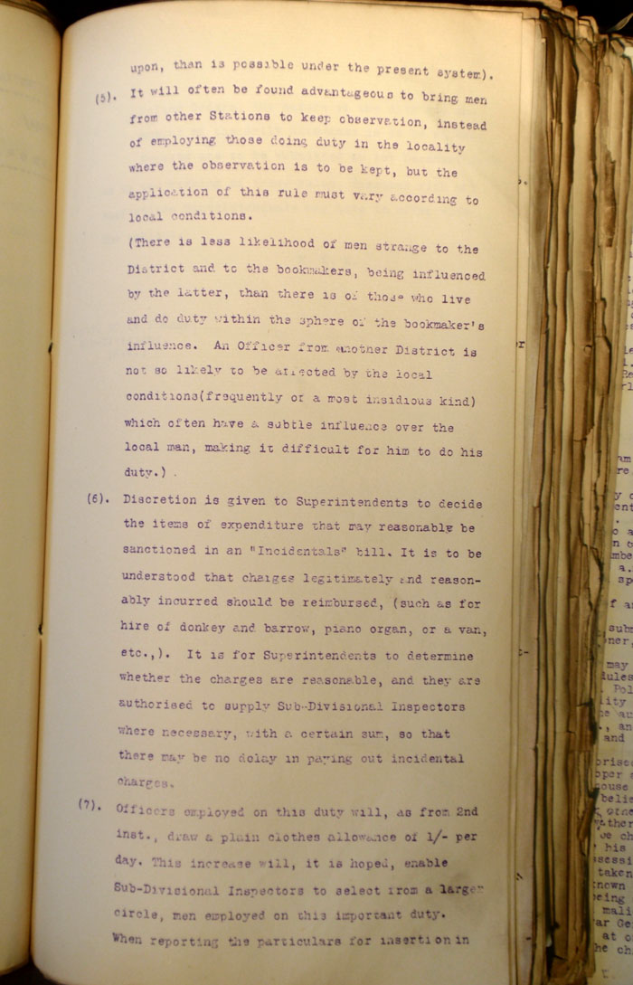 Executive Memo on Street Betting, 5th September 1913, page 2