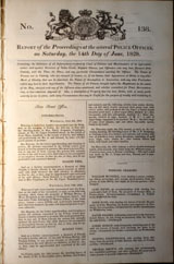 Report of the proceedings at eight police offices on Saturday 14th June 1828.