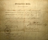 Resignation Certificate from 1847