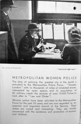 A page from the recruiting booklet for women police, 1939