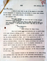 Letter from Edith Tancred of the National Council of Women to a Miss Green, 14th January 1932