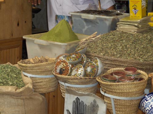 Craftsmanship in the Medina, herbs and spices