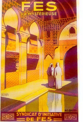 Tourist Poster promoting Fez as a Tourist attraction