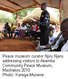  Njiru Njeru addressing visitors to Akamba Community Peace Museum
