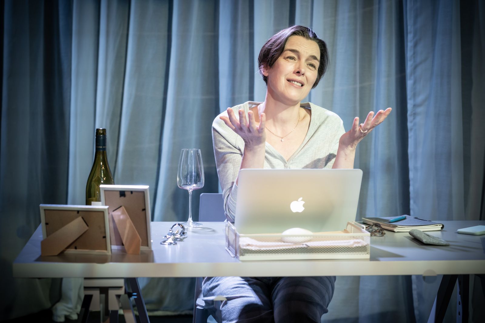 Olivia Williams (Hypsipyle) in '15 Heroines - The Labyrinth' at Jermyn Street Theatre. Photography by Marc Brenner.