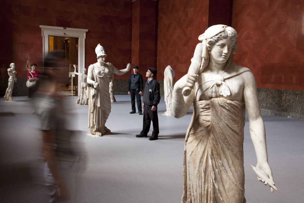 Installation shot - classical statues