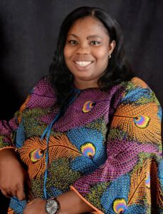 A posed portrait photo of Stephanie Akinwoya