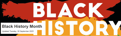 Black History Month banner.