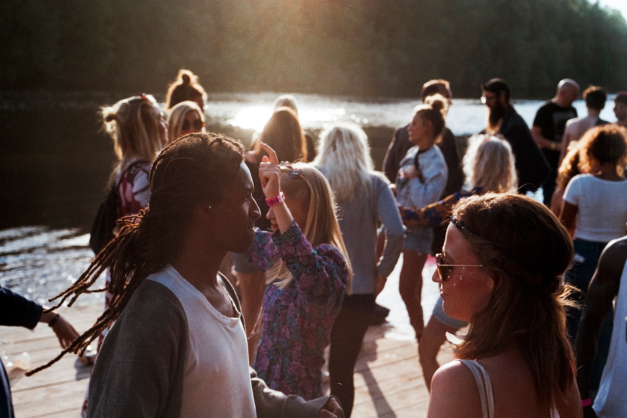 A group of young people dancing