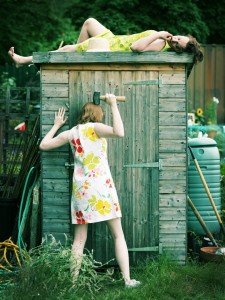 Nicola Jo Cully and Pauline Goldsmith in 'Allotment' at the Edinburgh Fringe Festival