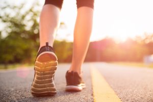 Healthy lifestyle sports woman legs run walk