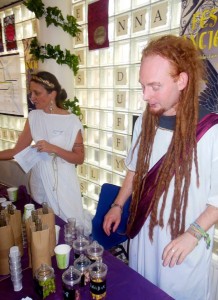 Selling 'Roman herbs' at the East Oxford Classics Centre