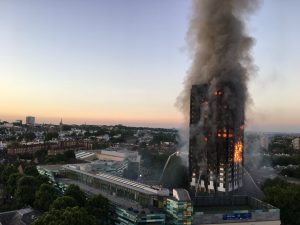 Image of Grenfell Tower burning