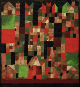 A cubist cityscape by Paul Klee