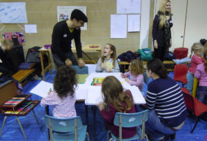 Image: Theo in action alongside Louise Dredge from The Glass-House at a play day organised with Tidworth Mums and Wiltshire District Council as part of our Unearth Hidden Assets research project.