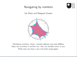 Navigating by numbers presentation first page