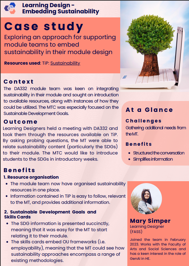Sustainability Resources – OU Learning Design team blog