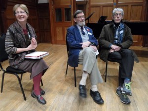 Lucy Cradduck chairs the final session, with Lewis Foreman and Leo Black