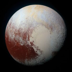 New Horizons above the Planet Pluto