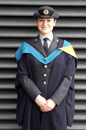 Demelza in graduation robes