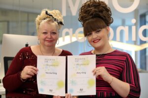 Amy and Nickie King with their Points of Light Award